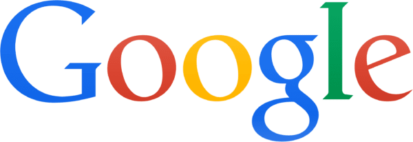 A green background with the google logo in red, yellow and blue.